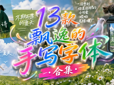 13款“神仙”手写字体,免费可商用