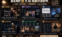 最实用AI短剧开源软件，让小白的你都能做导演！